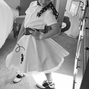 Kid's Poodle skirt set